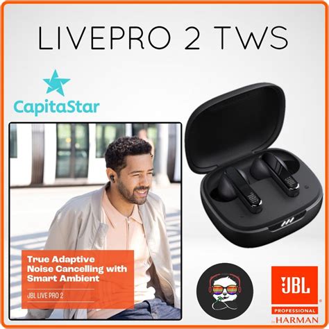 JBL Live Pro 2 TWS True Wireless Noise Cancelling Earbuds, Audio ...