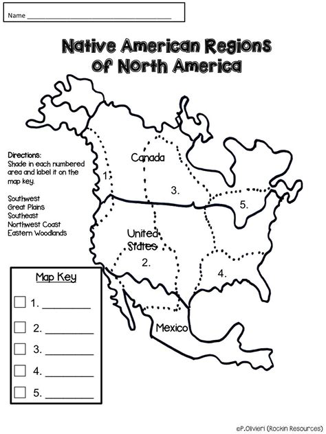 Map Of Native American Cultural Regions