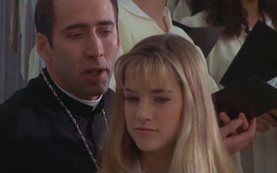 Nicolas Cage as Castor Troy with choir girl in Face/Off