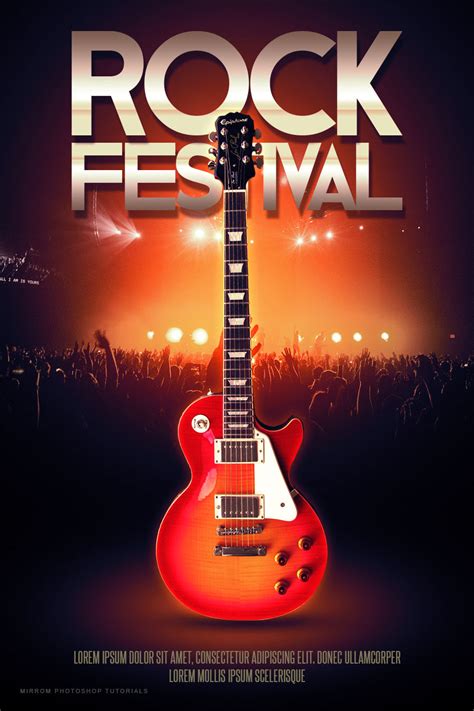 Create a Rock Festival Poster Design in Photoshop