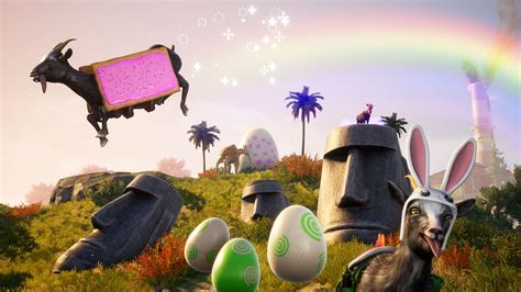 Goat Simulator 3: How to Open the Biggest Egg on Easter Island - Gamer ...