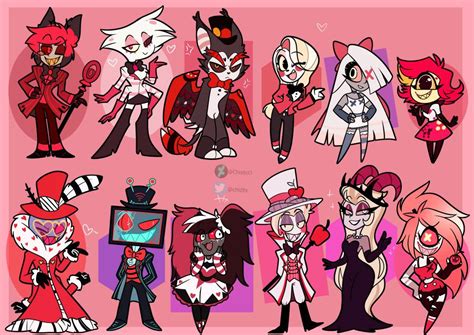 Chibi Hazbin Hotel Characters by Chiizzz on DeviantArt