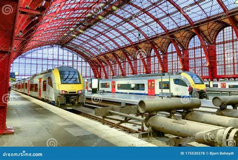 ANTWERP, BELGIUM, September 2019: Upper Level of Antwerp Central Station Editorial Stock Photo ...