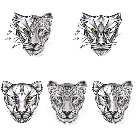 Leopard drawing, realistic, geometric | Desenhos tatuagem no tornozelo, Tatuagens aleatórias ...