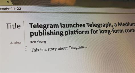 Telegram launches Telegraph, a long-form publishing platform | VentureBeat