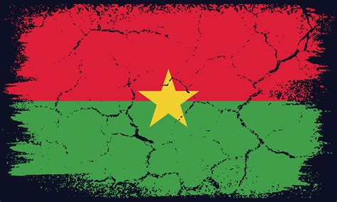 Free Vector Flat Design Grunge Burkina Faso Flag Background 29872201 ...