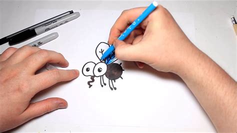 Easy How To Draw a Cartoon Fly For Kids - YouTube