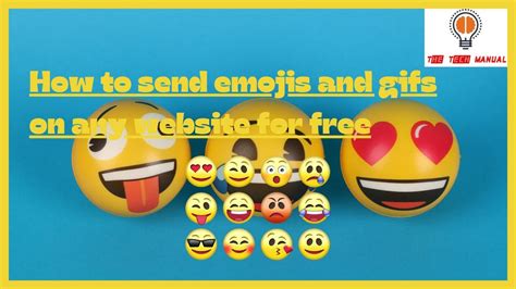 How to send emojis and gifs on any website| Free Emoji and Gif sender ...