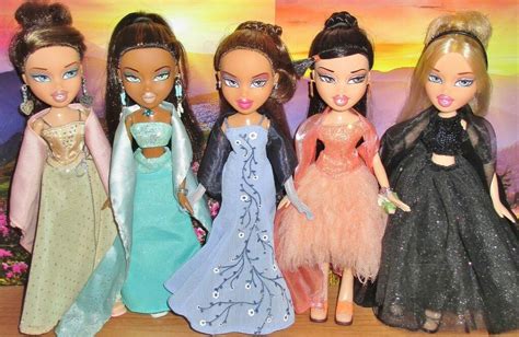 2003 Bratz Formal Funk | Dana, Sasha, Yasmin, Jade, Cloe | Bratz girls, Brat doll, Bratz doll