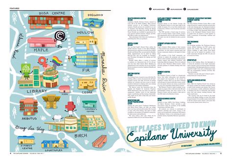 Capilano University Illustrated Map on Behance