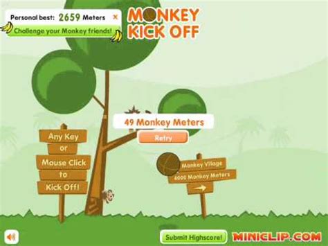 Monkey Kick Off - MINICLIP Gameplay by Magicolo46 - YouTube