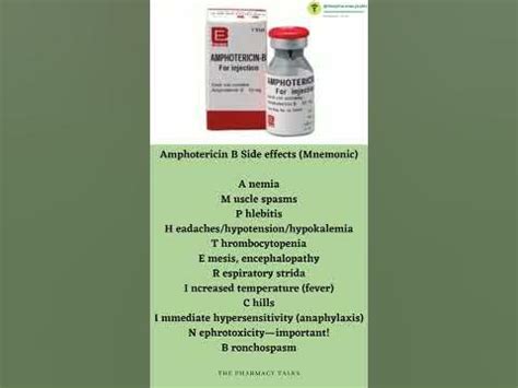 Amphotericin B Side effects (Mnemonic) - YouTube