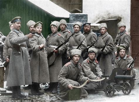 New colour images of Russian Revolution including Lenin and Tsar Nicholas II | Daily Mail Online