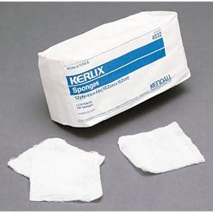 Amazon.com: Kendal Kerlix Sponge (gauze) 4x4 - 12 ply (Pack of 100): Industrial & Scientific