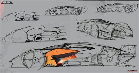 Lamborghini Egoista Sketches | 자동차