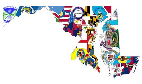 Maryland County Flags Map by Coliop-Kolchovo on DeviantArt