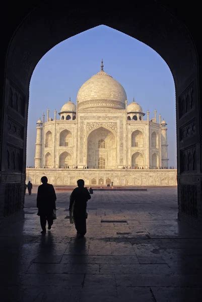 Taj Mahal at sunrise — Stock Photo © ARTEKI #1311593