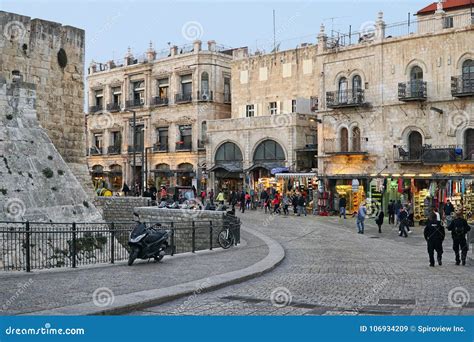 Old City Just Inside Jaffa Gate Editorial Stock Image - Image of jaffa ...