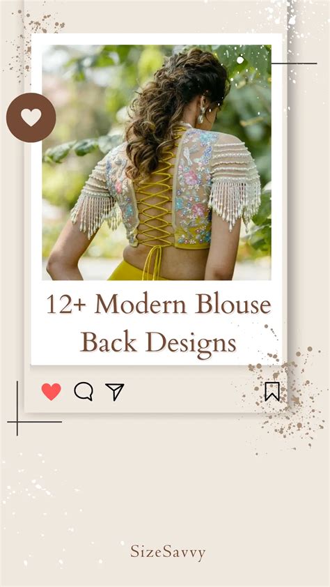 Top 12+ Modern Blouse Back Designs & Styles in 2024 - SizeSavvy