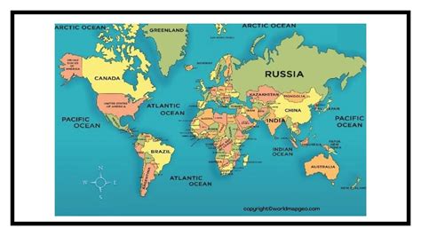 printable blank world map outline transparent png map - 5 free large printable world map pdf ...