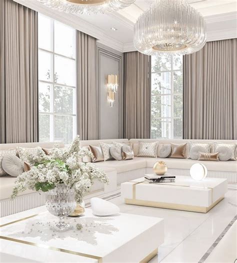 LIVING ROOM IN WHITE TONES | Luxury living room, Home interior design ...