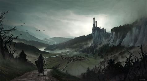 Barovia in Strahd's domain | Fantasy landscape, Vampire castle, Scenery