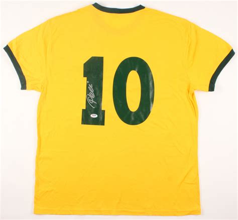 Pele Signed Brazil Jersey (PSA COA) | Pristine Auction