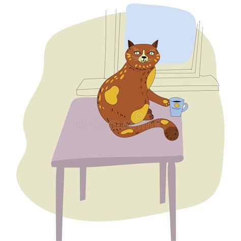 Cat Under Table Stock Illustrations – 81 Cat Under Table Stock ...