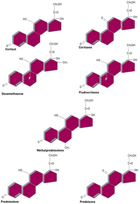 Structures of commonly prescribed synthetic glucocorticoids, and... | Download Scientific Diagram