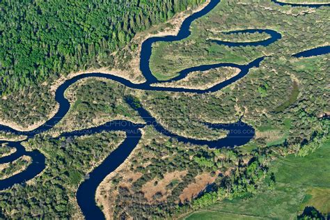 Aerial Photo | Meandering River