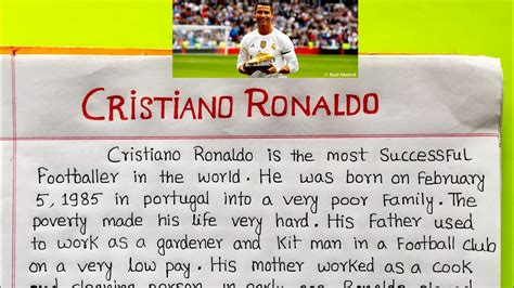 🔥Biography Of Cristiano Ronaldo | Profile/Autobiography/Story Writing on Cristiano Ronaldo - YouTube