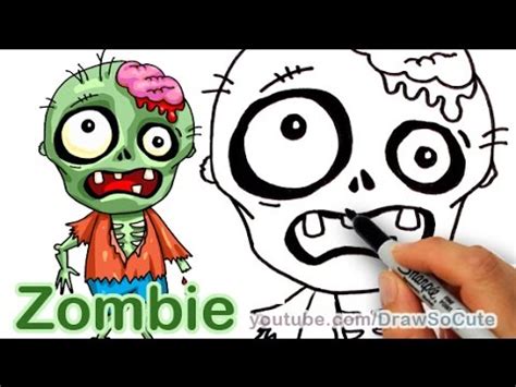 How to Draw a Zombie Easy - YouTube