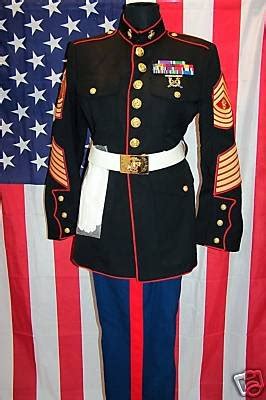 USMC Marine Corps Enlisted Dress Blue Uniform w Belt | #43812135