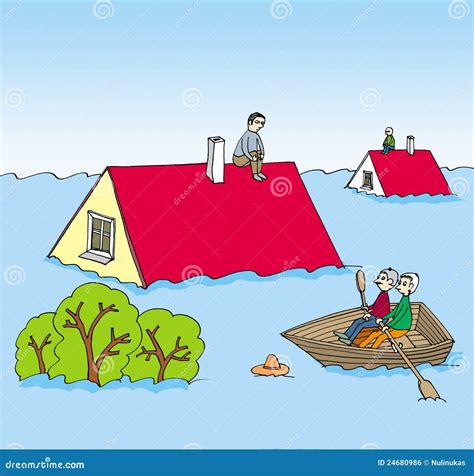 An image of a flood stock illustration. Image of cartoon - 24680986