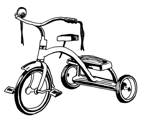 Free Tricycle Clipart Black And White, Download Free Tricycle Clipart Black And White png images ...