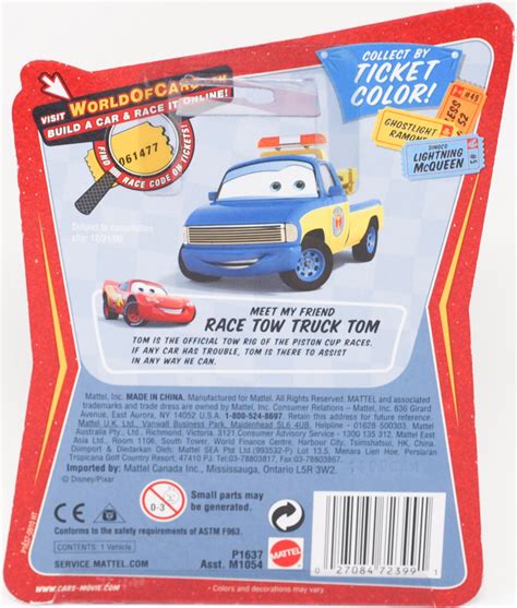 Disney PIXAR The World of Cars #98 Chuck Manifold, Diecast Scale 1:55, Race O Rama Series New