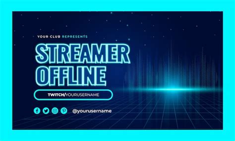 Free Vector | Gradient electronic music twitch background