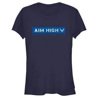 Juniors Womens United States Air Force Aim High Logo T-shirt : Target