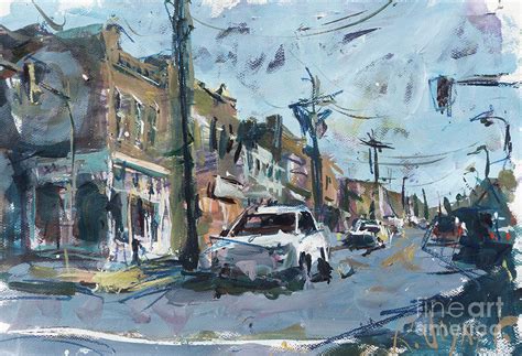 Richmond Cityscape Painting - Carytown Painting by Robert Joyner