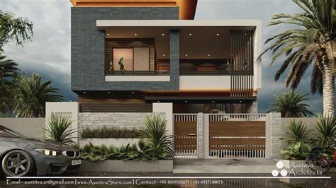 Beautiful 3D Modern Elevation - Duplex Design Walkthrough by Aastitva Visualizers - YouTube