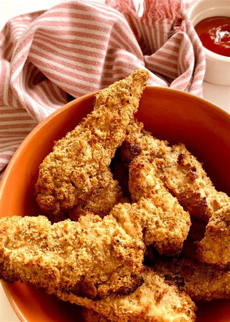 Healthy Chicken Fingers {Oven Baked} - Clean Eating with kids