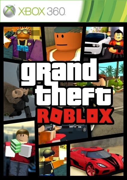 Grand Theft Roblox Xbox 360 Box Art Cover by Alex Gozdecki