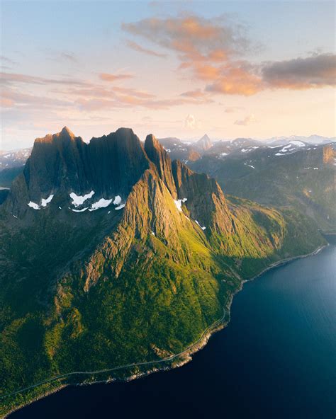 Saw this serene sunset in Senja, norway : r/pics