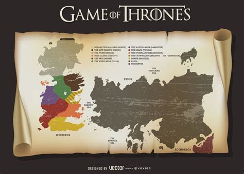 Game Of Thrones Map - Vector Download