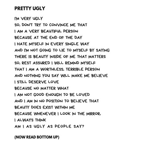 INTROSPECTIVE POEM PRETTY UGLY - Dont Give Up World