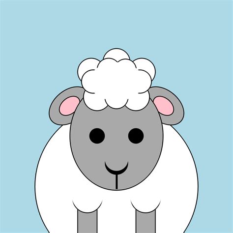 Grazing sheep | Free SVG