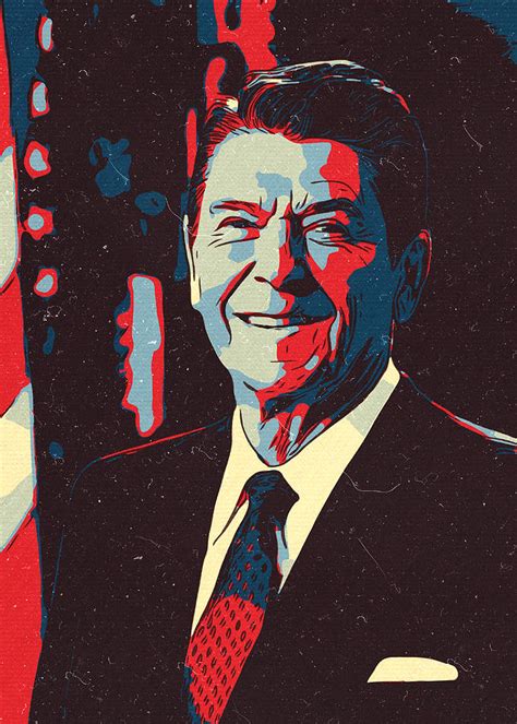 Ronald Reagan Artwork Painting by New Art