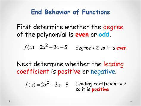 PPT - End Behavior of Functions PowerPoint Presentation, free download - ID:5881769