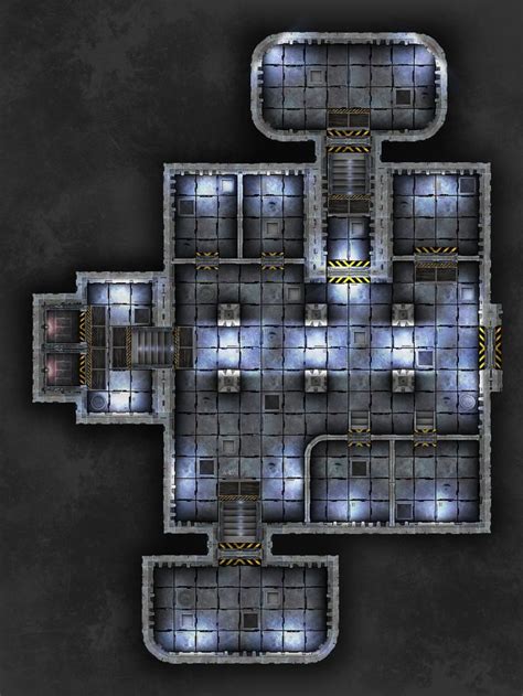 Sci fi Tactical Map | Tabletop rpg maps, Dungeon maps, Minecraft banner ...