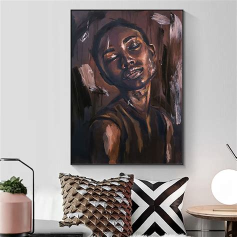 Born Tired Poster, Black Women Abstract Art, Black Wall Art, African ...